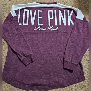 PINK Victoria's Secret Large Vintage Pullover Spellout Sweatshirt
